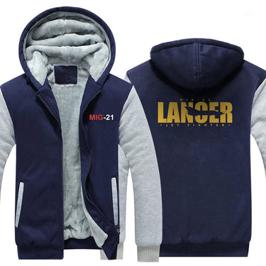 M I G 21 DESIGNED ZIPPER SWEATER THE AV8R